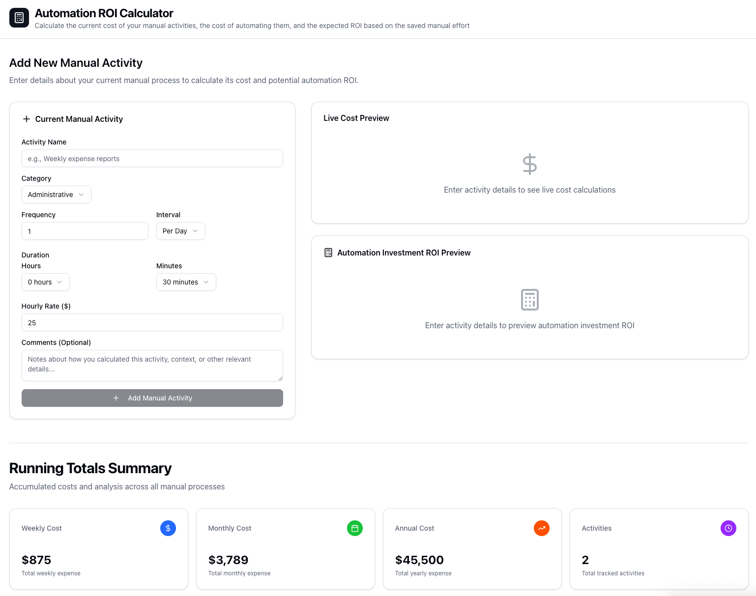 Introducing Our Automation ROI Calculator